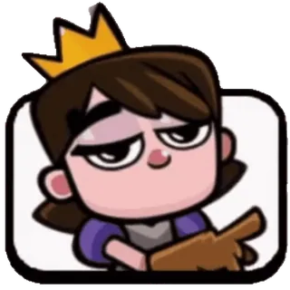 🤫 05ba4814 Princess Clash Royale princess, clash royale, video game, crown, cartoon, archer, mobile game telegram sticker