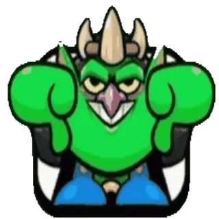 👎 31c1bc76 cartoon, character, monster, green, thumbs down, negative telegram sticker