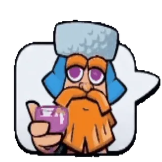😉 3271036e Lumberjack Clash Royale Lumberjack, Clash Royale, game, character, emote, drink telegram sticker