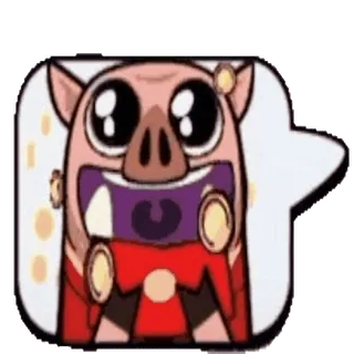 💸 8759dcb5 sticker, cartoon, pig, character, animal, cute telegram sticker