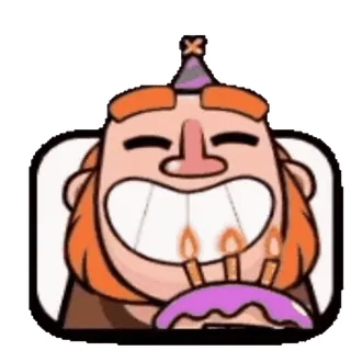 🤗 9a8e567b cartoon, celebration, character, party, birthday, cake telegram sticker