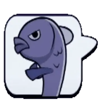 😤 c1493a6a fish, cartoon, angry, emoji, sticker telegram sticker