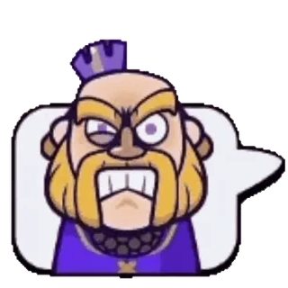 🤬 d340a4e2 King Clash Royale Clash Royale, King, character, game, emoji, sticker telegram sticker
