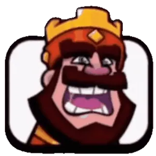 😵 fe020aa3 King Clash Royale clash royale, king, character, game, crown, red king telegram sticker