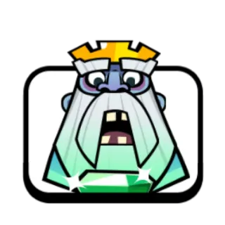 π² 4ea7ce8f Ice Wizard Clash Royale clash royale, ice wizard, king, game, character whatsapp sticker