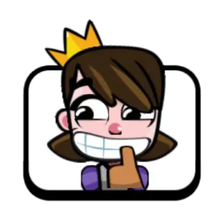 π¬ e1e75e9c cartoon, crown, thumbs up, princess, positive whatsapp sticker