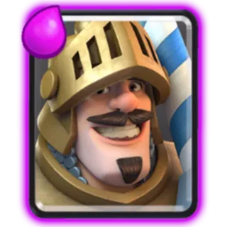 👾 09c0fb49 clash royale, card, golden knight, game, character, mobile game telegram sticker