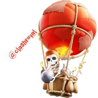 👌 03b977eb @clashroyal clash royale, khinh khí cầu, bộ xương, bom, trò chơi di động, trò chơi điện tử telegram sticker