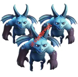 😍 799fc951 @clashroyal clash royal, hoạt hình, trò chơi điện tử, nhân vật, quái vật, màu xanh dương telegram sticker