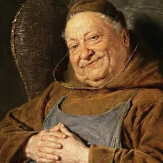 🙂 87247a63 pittura, ritratto, monaco, uomo, religione, storico, arte telegram sticker