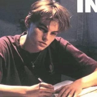 〰 2050379c Leonardo DiCaprio 莱昂纳多·迪卡普里奥, 演员, 写作, 肖像 telegram sticker