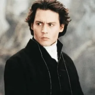 〰 ce9a6f49 Johnny Depp 演员, 名人, 肖像, 历史, 约翰尼·德普 telegram sticker