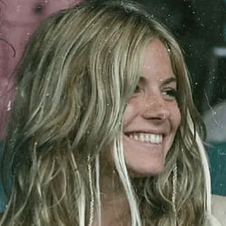 ➿ 32f67e4b woman, portrait, smile, face, person, blonde hair telegram sticker