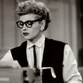 ➿ f36b76cc Lucille Ball I Love Lucy lucille ball, i love lucy, vintage, actress, television, comedy telegram sticker