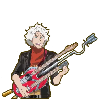 🎸 54b59203 anime, guitar, character, music, entertainment telegram sticker