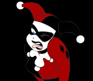 ❤️ ec7fc485 Harley Quinn харли квинн, dc comics, мультфильм, персонаж комиксов telegram sticker