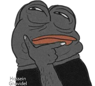 Black frog 2 by @Hossein_Ghavidel whatsapp stickers