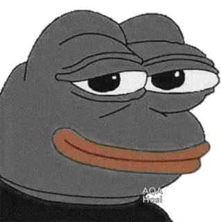 😊 4231a3a4 Pepe the Frog AQA
Hosi ペペ, カエル, ミーム, 悲しいカエル telegram sticker