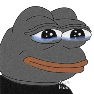 😢 7fa960f5 Pepe the Frog ペペ, ペペザフロッグ, 泣く, カエル, ミーム, 悲しい telegram sticker