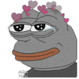😇 fd0b7c28 Pepe the Frog AQA
Hosi pepe, カエル, ミーム, 泣く, ハート, ネットミーム, 悲しい telegram sticker