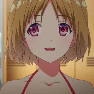 ☺️ 6c51679d 动漫, 女孩, 肖像, 可爱, 微笑 telegram sticker