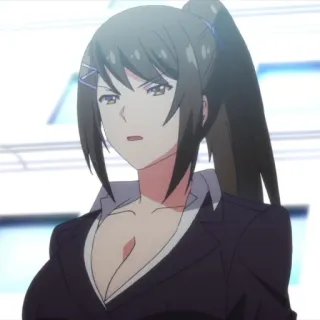 🤨 c77cedeb 动漫, 女性, 角色, 肖像 telegram sticker