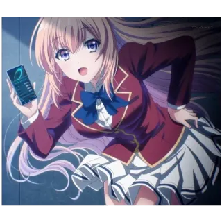 😋 81f344cb Kei Karuizawa Classroom of the Elite Anime Mädchen, Kei Karuizawa, Classroom of the Elite, Schuluniform, Anime, süß telegram sticker