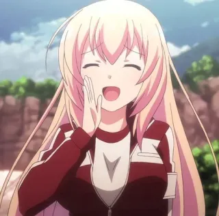 😄 2e84c9cb Anime, Mädchen, Süß, Fröhlich, Charakter telegram sticker