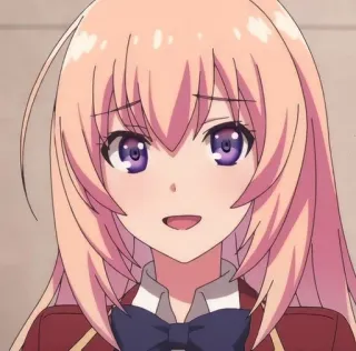 😅 80221086 Anime, Mädchen, Schuluniform, Süß, Lächelnd, Charakter telegram sticker