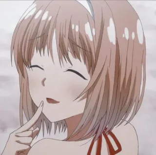 😜 962f7317 Anime, Mädchen, süß, lächelnd, Charakter telegram sticker