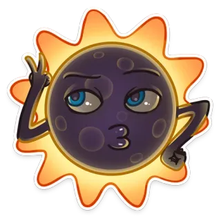 🌞 2ea025d8 太陽, 漫画, キャラクター, 幸せ, 可愛い telegram sticker