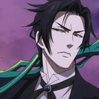 🐾 cdbd5228 Sebastian Michaelis Black Butler Anime, Manga, Lokaj, Sebastian Michaelis, Black Butler, Demon telegram sticker