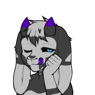 😘 491ed446 Furry, Anthropomorph, Cartoon, Tier, Charakter, Illustration whatsapp sticker