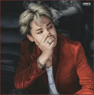 🔴 5a67986c Jimin JIMINIFUL kpop, Idool, Zanger, Persoon, Muziek telegram sticker