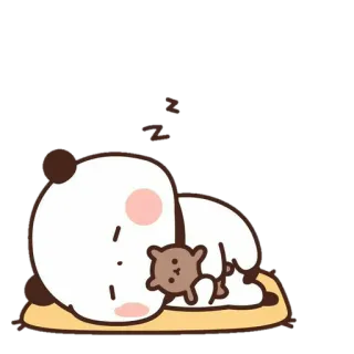 🐼 85233d63 zzzz dormire, panda, carino, orsacchiotto, zzz, cartone animato whatsapp sticker