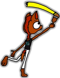 🎨 16c2e692 cartoon, animal, painting, brush, drawing, paint telegram sticker