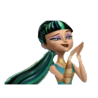 👏 0472f239 Cleo de Nile Monster High cartoon, monster, high, Cleo, de Nile, egyptian, monster high, character whatsapp sticker