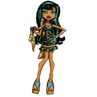 😘 97661758 Cleo de Nile Monster High Cleo de Nile, Monster High, doll, fashion, cartoon, egyptian whatsapp sticker