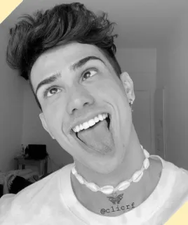 〽️ 33c2761a @clicrf osoba, mężczyzna, portret, media społecznościowe telegram sticker