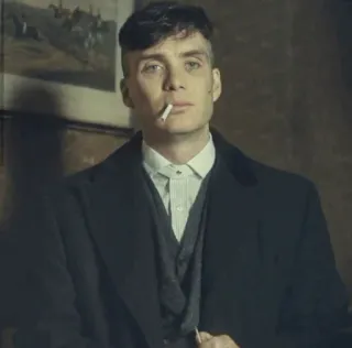 🌵 cee5e614 Tommy Shelby Peaky Blinders Palenie, Papieros, Program TV, Gangster, Mężczyzna, Portret whatsapp sticker