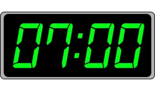 📟 c52668b5 07:00 時計, デジタル, 時間, 7:00 telegram sticker