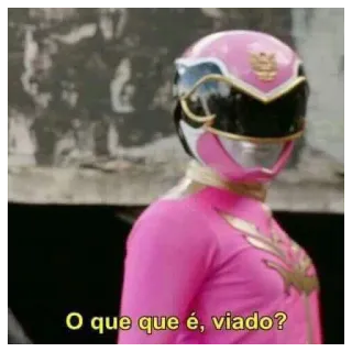 ❓ 3c20a818 O que que é, viado? ミーム, パワーレンジャー, 侮辱的 telegram sticker