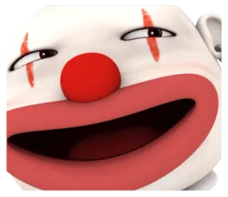 😏 da4a6a84 clown, griezelig, eng, grappig, emoji, meme telegram sticker