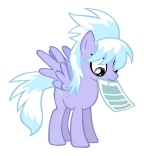 👔 bae4379f My Little Pony My Little Pony, мультфильм, пони, пегас, наклейка, персонаж whatsapp sticker