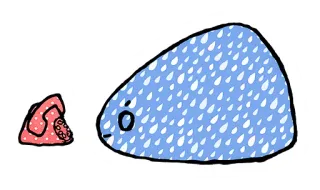 ☎️ 25e4d214 blob, telephone, cute, cartoon, doodle, illustration telegram sticker