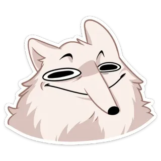 ☺ 1950db18 anjing, angkuh, kartun, imut, binatang, lucu telegram sticker