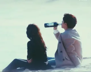 🔗 8ffb2620 喝酒, 海滩, 葡萄酒, 情侣, 放松 telegram sticker