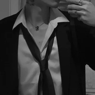 🃏 b2c73da7 homem, terno, gravata, moda, estilo, colar telegram sticker