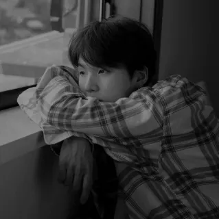 🃏 bb17037c retrato, homem, janela, preto e branco, pensativo telegram sticker