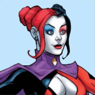 🦇 37f15cd8 Harley Quinn Harley Quinn, DC Comics, supervillain, joker, comic book, character telegram sticker